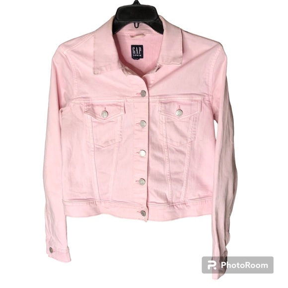 GAP Jackets & Blazers - Gap denim Pink short waist jacket
